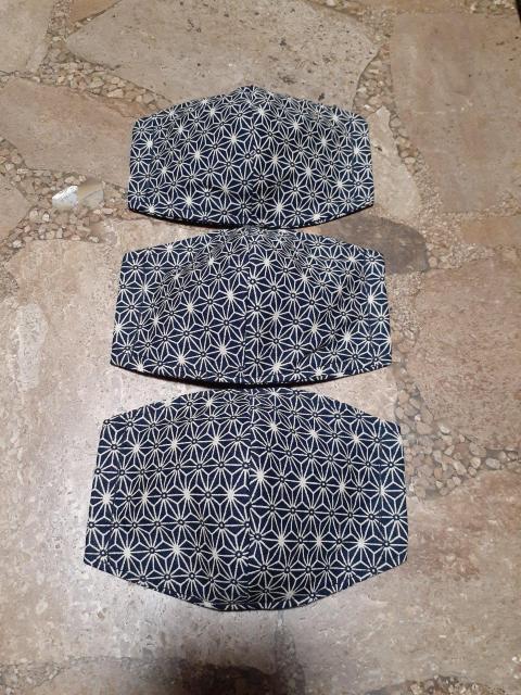 ハンドメイド マスクカバー 麻の葉3枚セット < ペット/手芸/園芸  ハンドメイド マスクカバー 麻の葉3枚セット  < ペット/手芸/園芸の