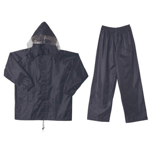 送料無料!PVC樹脂コーティング・フード付きレインスーツ上下組(2色から)1組  < 男性ファッション  送料無料!PVC樹脂コーティング・フード付きレインスーツ上下組(2色から)1組  < 男性ファッションの