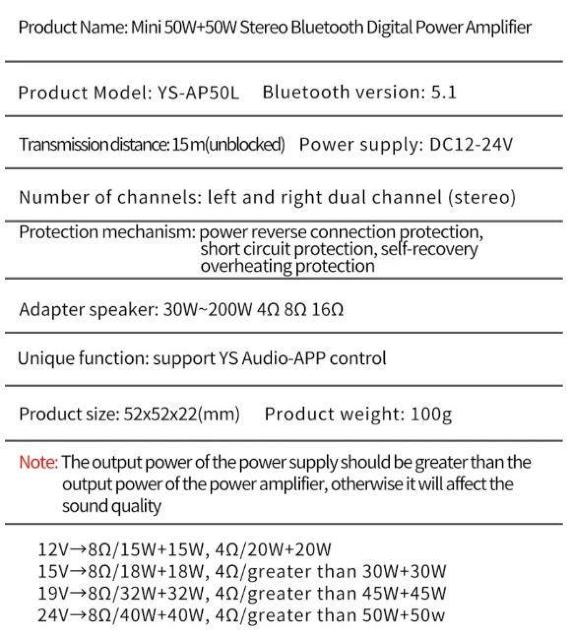 YS-AP50L 50w+50w ミニデジタルステレオアンプ スピーカーパワーアンプ 組み立て Bluetooth ブルートゥース < 家電/AV  YS-AP50L 50w+50w ミニデジタルステレオアンプ スピーカーパワーアンプ 組み立て Bluetooth ブルートゥース < 家電/AVの