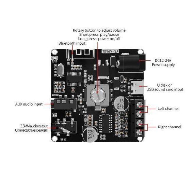 YS-AP50L 50w+50w ミニデジタルステレオアンプ スピーカーパワーアンプ 組み立て Bluetooth ブルートゥース < 家電/AV  YS-AP50L 50w+50w ミニデジタルステレオアンプ スピーカーパワーアンプ 組み立て Bluetooth ブルートゥース < 家電/AVの