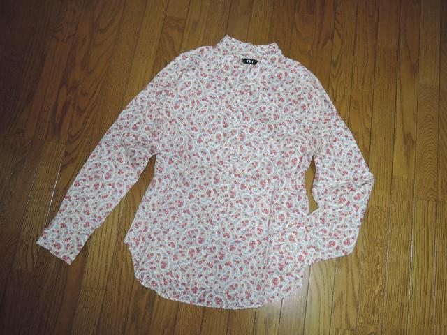 TMT リバティ柄シャツ S 花柄 薄手 長袖シャツ ティーエムティー < ブランド  TMT リバティ柄シャツ S 花柄 薄手 長袖シャツ ティーエムティー < ブランドの