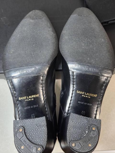 正規美レア サンローランパリ 85 フレンチブーツ 黒 40 25~26 メンズ 9cmヒール ベルトバックル装飾 YSL 付属有 < ブランド 正規美レア サンローランパリ 85 フレンチブーツ 黒 40 25~26 メンズ 9cmヒール ベルトバックル装飾 YSL 付属有 < ブランドの