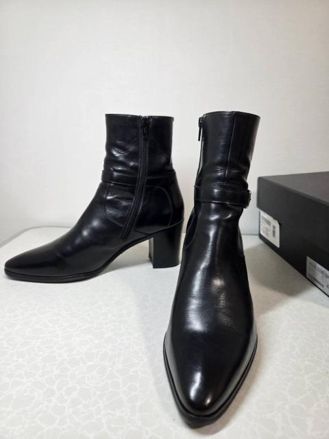 正規美レア サンローランパリ 85 フレンチブーツ 黒 40 25~26 メンズ 9cmヒール ベルトバックル装飾 YSL 付属有 < ブランド 正規美レア サンローランパリ 85 フレンチブーツ 黒 40 25~26 メンズ 9cmヒール ベルトバックル装飾 YSL 付属有 < ブランドの