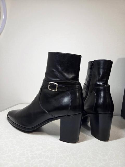 正規美レア サンローランパリ 85 フレンチブーツ 黒 40 25~26 メンズ 9cmヒール ベルトバックル装飾 YSL 付属有 < ブランド 正規美レア サンローランパリ 85 フレンチブーツ 黒 40 25~26 メンズ 9cmヒール ベルトバックル装飾 YSL 付属有 < ブランドの