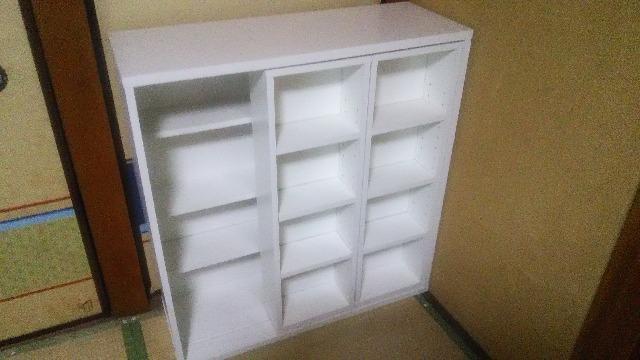 ニトリで購入したスライド式本棚 埼玉八潮にて保管 程度は良いと思います < インテリア/ライフ  ニトリで購入したスライド式本棚 埼玉八潮にて保管 程度は良いと思います < インテリア/ライフの