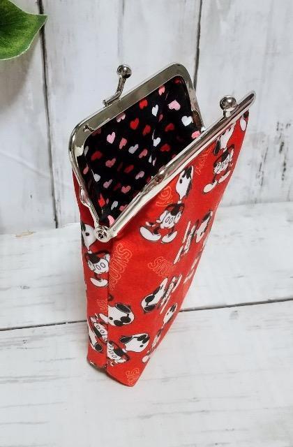 スヌーピー 赤 角型がま口 タバコケース 小物入れ 多目的ポーチ < 女性ファッション スヌーピー 赤 角型がま口 タバコケース 小物入れ 多目的ポーチ < 女性ファッションの