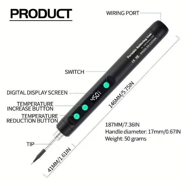 LCDディスプレイ搭載コードレスはんだごてキット8秒高速加熱180-450℃ < ペット/手芸/園芸 LCDディスプレイ搭載コードレスはんだごてキット8秒高速加熱180-450℃ < ペット/手芸/園芸の