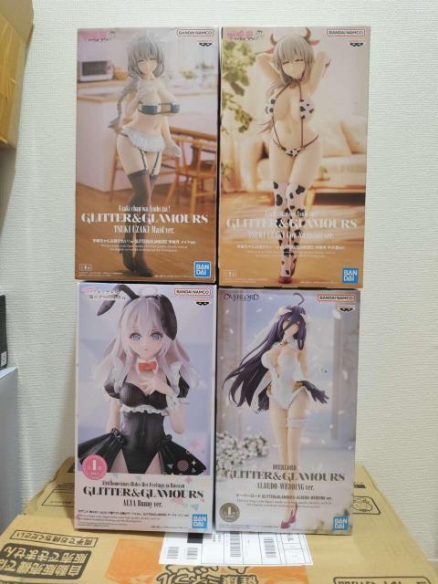 GLITTER&GLAMOURS 宇崎月 アーリャ アルベド フィギュア 4種セット < ホビー GLITTER&GLAMOURS 宇崎月 アーリャ アルベド フィギュア 4種セット < ホビーの