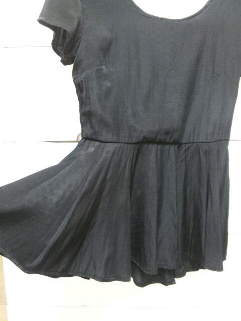 EGOIST黒サテン半袖ペプラムトップスパーティー♪エゴ新品未使用 < ブランド EGOIST黒サテン半袖ペプラムトップスパーティー♪エゴ新品未使用 < ブランドの