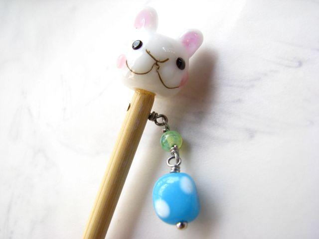 竹軸*うさぎかんざし*14004 < 女性ファッション  竹軸*うさぎかんざし*14004  < 女性ファッションの