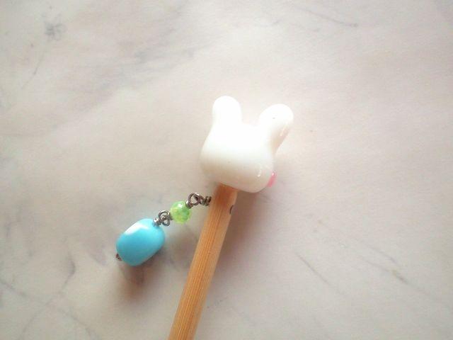 竹軸*うさぎかんざし*14004 < 女性ファッション  竹軸*うさぎかんざし*14004 < 女性ファッションの