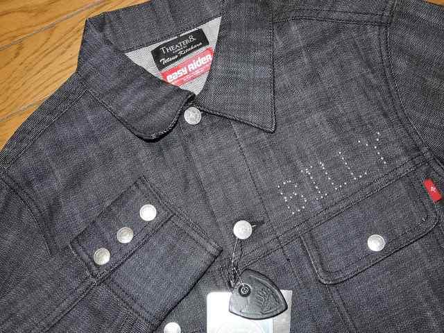 新品BACKBONE×THEATER8easyridear×HTCデニムジャケット黒M < ブランド  新品BACKBONE×THEATER8easyridear×HTCデニムジャケット黒M < ブランドの