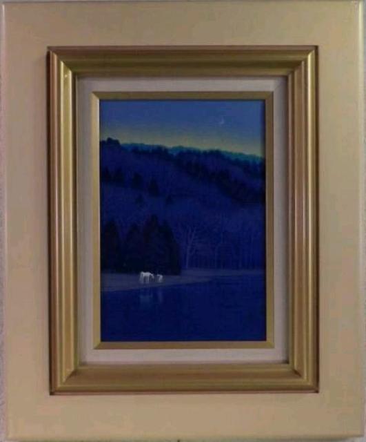 絵画 油彩 富谷一明『馬のいる風景』真作保証 原画 < ホビー 絵画 油彩 富谷一明『馬のいる風景』真作保証 原画 < ホビーの