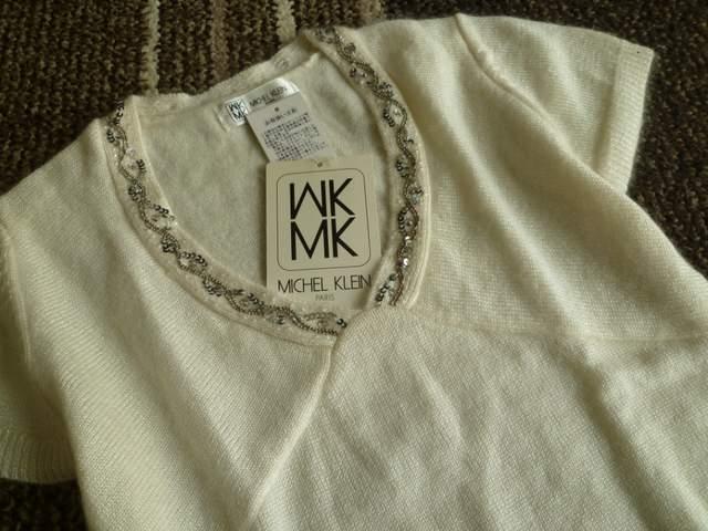 新品☆MICHEL KLEIN(ミッシェルクラン)ビジュー付き半袖ニットカットソー☆ < ブランド 新品☆MICHEL KLEIN(ミッシェルクラン)ビジュー付き半袖ニットカットソー☆ < ブランドの