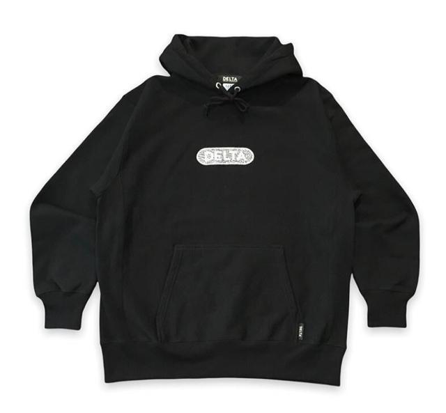 DELTADECK LOGO HOODIE"CEMENT"   jt@bV 