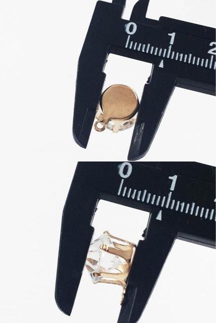 台座付きガラスストーン●チャーム●ブロンズゴールド クリスタル クリア●ビーズ ビジュー●ハンドメイド 手作り ネックレス ピアス < ペット/手芸/園芸  台座付きガラスストーン●チャーム●ブロンズゴールド クリスタル クリア●ビーズ ビジュー●ハンドメイド 手作り ネックレス ピアス < ペット/手芸/園芸の