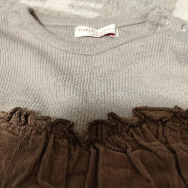 美品☆アースミュージック ベビー服 ロンパース スカート付き 女の子 80 < キッズ/ベビー  美品☆アースミュージック ベビー服 ロンパース スカート付き 女の子 80 < キッズ/ベビーの