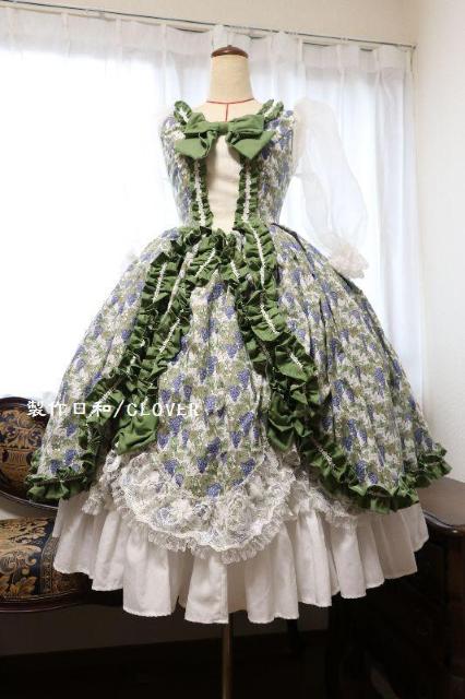 葡萄柄ドレス XS~Mサイズ < 女性ファッション  葡萄柄ドレス XS~Mサイズ  < 女性ファッションの