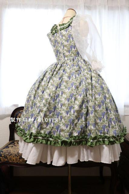 葡萄柄ドレス XS~Mサイズ < 女性ファッション  葡萄柄ドレス XS~Mサイズ < 女性ファッションの