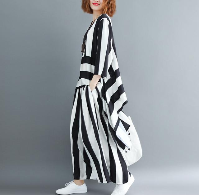 セットアップ ボーダーストライプ柄 フレアブラウス ガウチョパンツ  バイカラー  大きいサイズ < 女性ファッション  セットアップ ボーダーストライプ柄 フレアブラウス ガウチョパンツ  バイカラー  大きいサイズ < 女性ファッションの