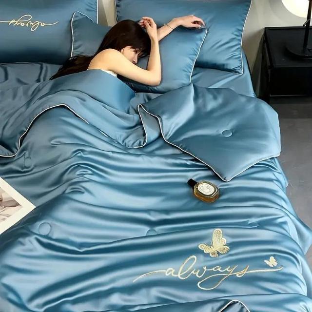 お試し価格2490円★超ソフトな夏の冷却キルト (枕は除く) 刺繍付き贅沢素材 快適なエアコン毛布 150×200cmライトグレー < インテリア/ライフ  お試し価格2490円★超ソフトな夏の冷却キルト (枕は除く) 刺繍付き贅沢素材 快適なエアコン毛布 150×200cmライトグレー < インテリア/ライフの