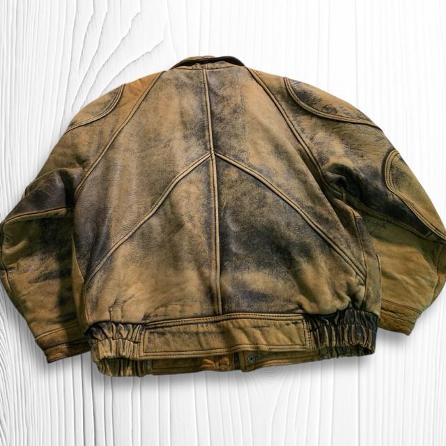 90's 本革 G-1 フライトジャケット ビンテージ レザージャケット Mサイズ 中綿入り < 男性ファッション  90's 本革 G-1 フライトジャケット ビンテージ レザージャケット Mサイズ 中綿入り < 男性ファッションの