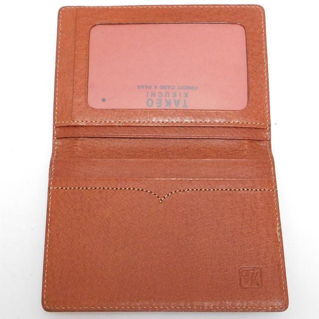 500円 美品 TAKEO KIKUCHI タケオ キクチ カードケース 名刺入れ レザー 茶 メンズ < ブランド 500円 美品 TAKEO KIKUCHI タケオ キクチ カードケース 名刺入れ レザー 茶 メンズ < ブランドの