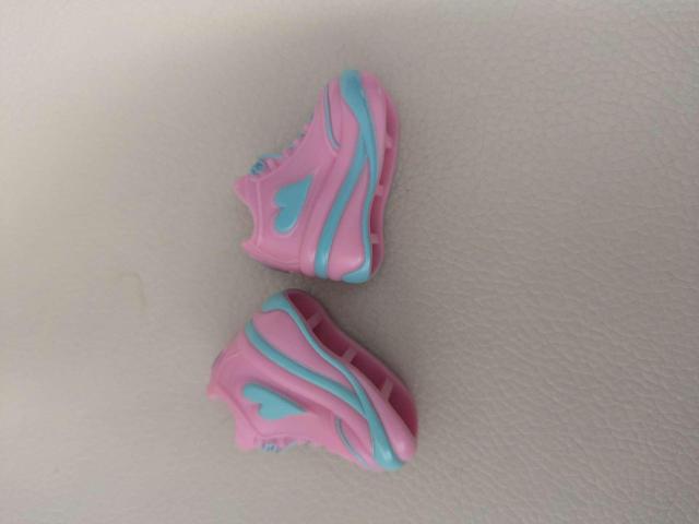 ドール用 スニーカー ピンク×水色 ハートデザイン 厚底 ドール靴 人形服 小物 < おもちゃ ドール用 スニーカー ピンク×水色 ハートデザイン 厚底 ドール靴 人形服 小物 < おもちゃの