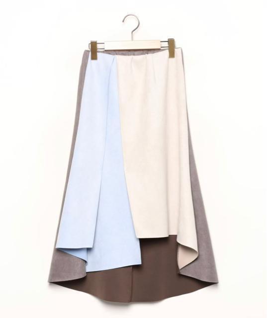 定価8,690円●切り替えイレヘムスカート●水色●Titilate Valet < 女性ファッション  定価8,690円●切り替えイレヘムスカート●水色●Titilate Valet < 女性ファッションの