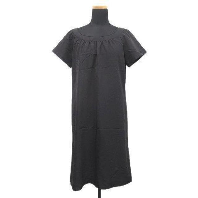 ofuon フレア ワンピース カットソー 半袖 無地 バックジップ 38 < 女性ファッション  ofuon フレア ワンピース カットソー 半袖 無地 バックジップ 38  < 女性ファッションの