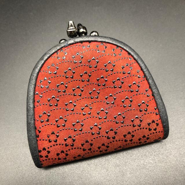 即決 印傳屋 印伝 INDEN-YA コインケース 小銭入れ がま口 < 女性ファッション  即決 印傳屋 印伝 INDEN-YA コインケース 小銭入れ がま口  < 女性ファッションの