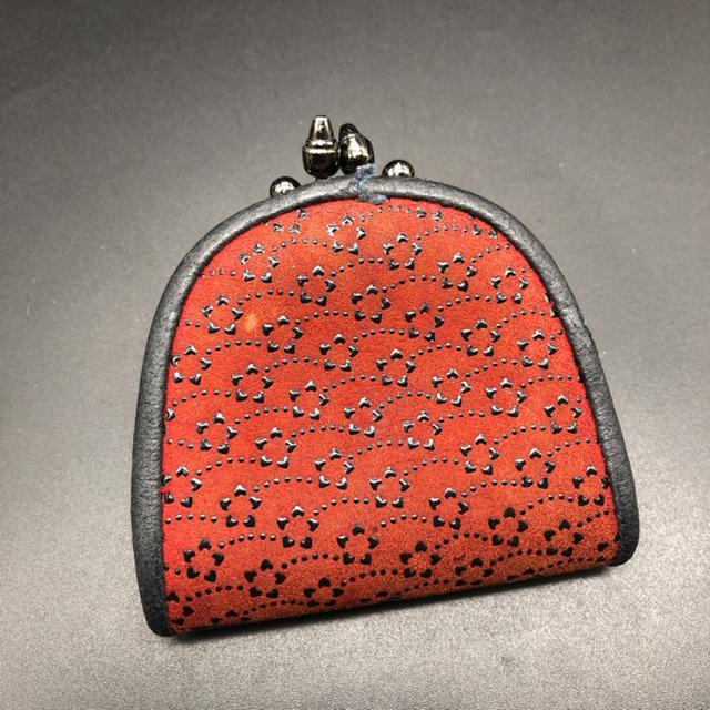 即決 印傳屋 印伝 INDEN-YA コインケース 小銭入れ がま口 < 女性ファッション  即決 印傳屋 印伝 INDEN-YA コインケース 小銭入れ がま口 < 女性ファッションの