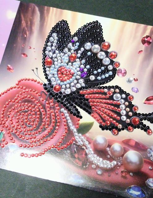 ダイヤモンドアート★グリーティングカードDゴスロリ好きな方に < インテリア/ライフ  ダイヤモンドアート★グリーティングカードDゴスロリ好きな方に < インテリア/ライフの