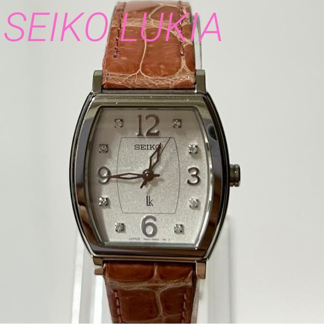 美品 SEIKO セイコー  QZ 腕時計 ルキア 3針 SS レザー 動作確認済み < ブランド  美品 SEIKO セイコー  QZ 腕時計 ルキア 3針 SS レザー 動作確認済み  < ブランドの