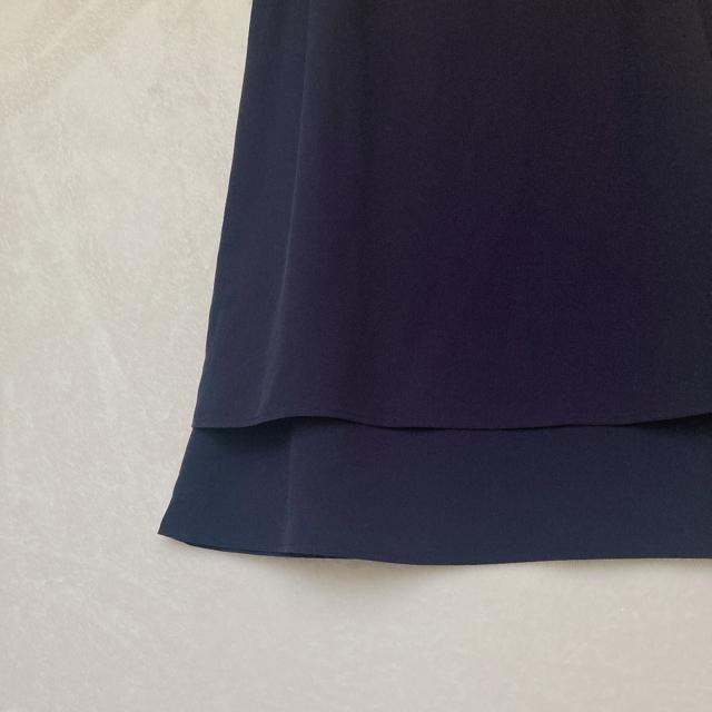 新品 ネイビー パールネックライン ノースリ パーティー ドレス ワンピース L N2m < 女性ファッション 新品 ネイビー パールネックライン ノースリ パーティー ドレス ワンピース L N2m < 女性ファッションの