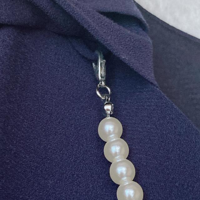 新品 ネイビー パールネックライン ノースリ パーティー ドレス ワンピース L N2m < 女性ファッション 新品 ネイビー パールネックライン ノースリ パーティー ドレス ワンピース L N2m < 女性ファッションの