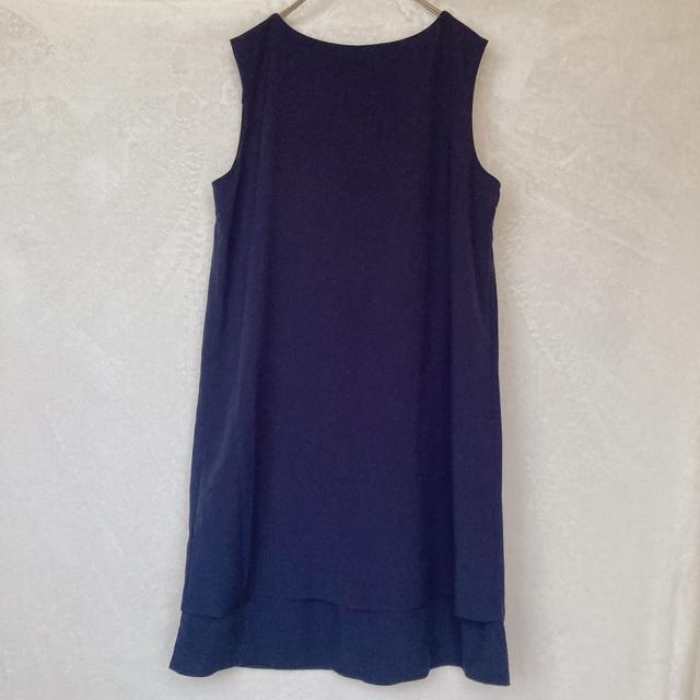 新品 ネイビー パールネックライン ノースリ パーティー ドレス ワンピース L N2m < 女性ファッション 新品 ネイビー パールネックライン ノースリ パーティー ドレス ワンピース L N2m < 女性ファッションの