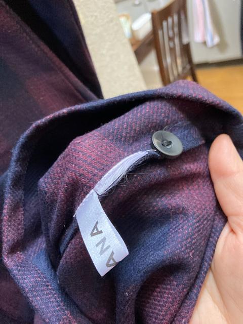 LL未使用ワインチェック柄シャツチュニック < 女性ファッション  LL未使用ワインチェック柄シャツチュニック < 女性ファッションの