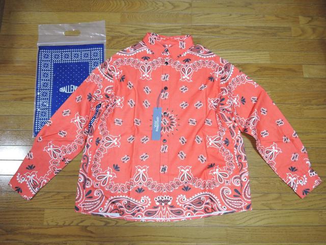 Vi CHALLENGER `W[ L/S BANDANA NEL SHIRT o_i lVc L  tl  jt@bV 