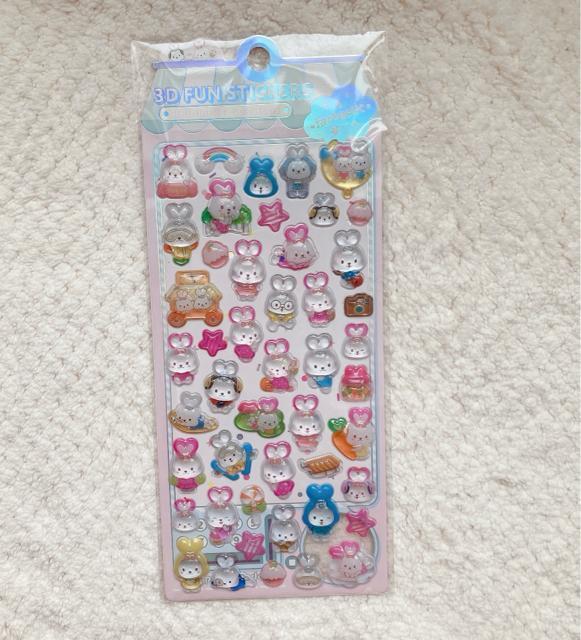 新品 ぷくっと 3D 立体 うさぎ シール ステッカー デコ コラージュ シール帳 N2m < インテリア/ライフ 新品 ぷくっと 3D 立体 うさぎ シール ステッカー デコ コラージュ シール帳 N2m < インテリア/ライフの