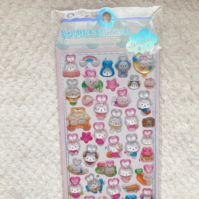 新品 ぷくっと 3D 立体 うさぎ シール ステッカー デコ コラージュ シール帳 N2m < インテリア/ライフ 新品 ぷくっと 3D 立体 うさぎ シール ステッカー デコ コラージュ シール帳 N2m < インテリア/ライフの
