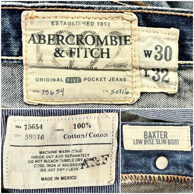 A&F アバクロ ビンテージ 加工 ブーツカット デニム 30 ジーンズ アメカジ ワーク ストリート y2k 海外ブランド 古着 < 男性ファッション A&F アバクロ ビンテージ 加工 ブーツカット デニム 30 ジーンズ アメカジ ワーク ストリート y2k 海外ブランド 古着 < 男性ファッションの