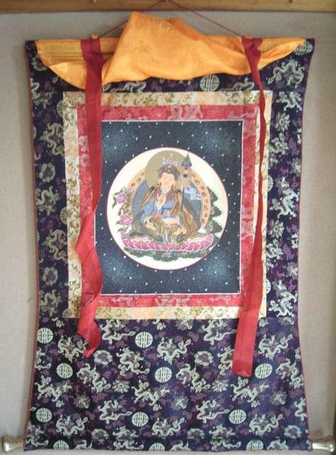 曼荼羅手描き!グルリンポチェ・蓮華生絹布付 < ホビー 曼荼羅手描き!グルリンポチェ・蓮華生絹布付 < ホビーの