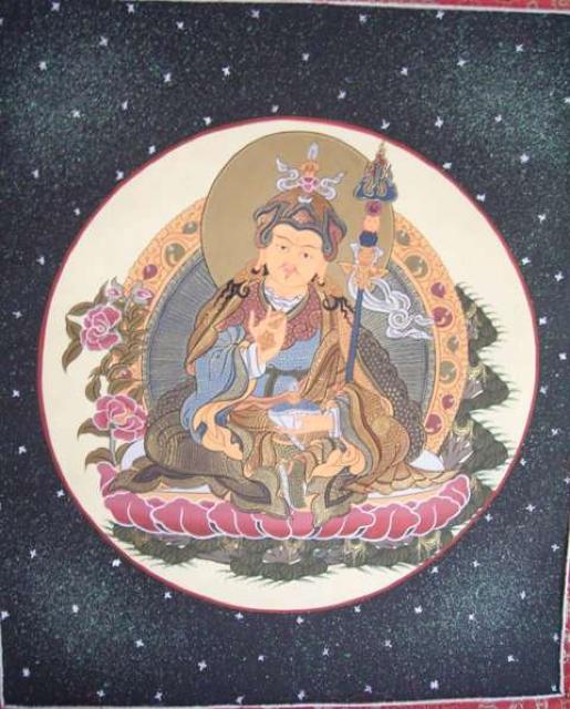 曼荼羅手描き!グルリンポチェ・蓮華生絹布付 < ホビー 曼荼羅手描き!グルリンポチェ・蓮華生絹布付 < ホビーの