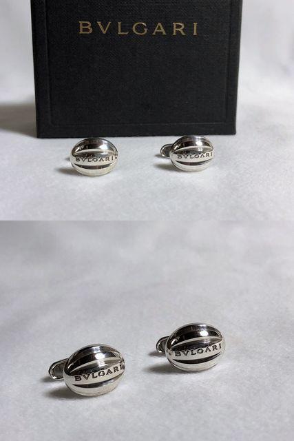 正規良 ブルガリBVLGARI ロゴ文字オーバル立体ラインカフス カフリンクス SV925ボタン 付属有 ハイエンドラグジュアリー < ブランド  正規良 ブルガリBVLGARI ロゴ文字オーバル立体ラインカフス カフリンクス SV925ボタン 付属有 ハイエンドラグジュアリー < ブランドの