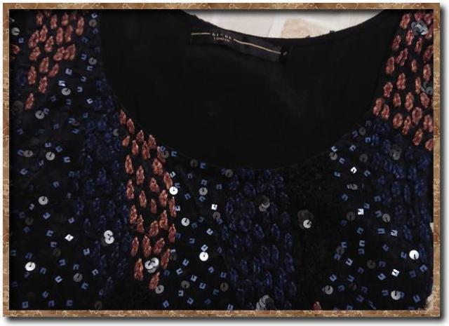 パピヨネ 刺繍&スパンコール付きワンピース < ブランド  パピヨネ 刺繍&スパンコール付きワンピース < ブランドの