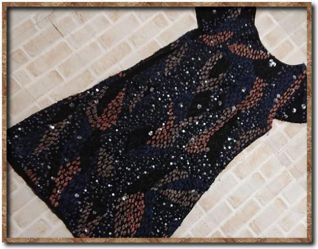 パピヨネ 刺繍&スパンコール付きワンピース < ブランド  パピヨネ 刺繍&スパンコール付きワンピース < ブランドの