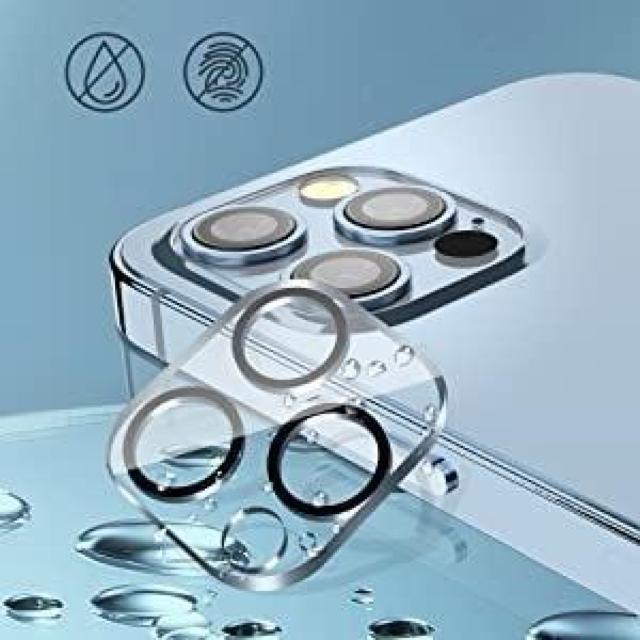 iPhone 13 Pro�p �K���X�t�B����(2����)+�J�����t�B����(2����)�K�C�h�g�t�� �t���ی�t�B����+�����Y�ی�t�B���� �� �Ɠd/AV�� 