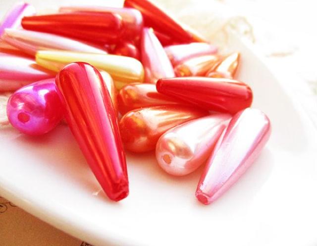 しずく型パールビーズ大30個暖色系 < ペット/手芸/園芸  しずく型パールビーズ大30個暖色系 < ペット/手芸/園芸の