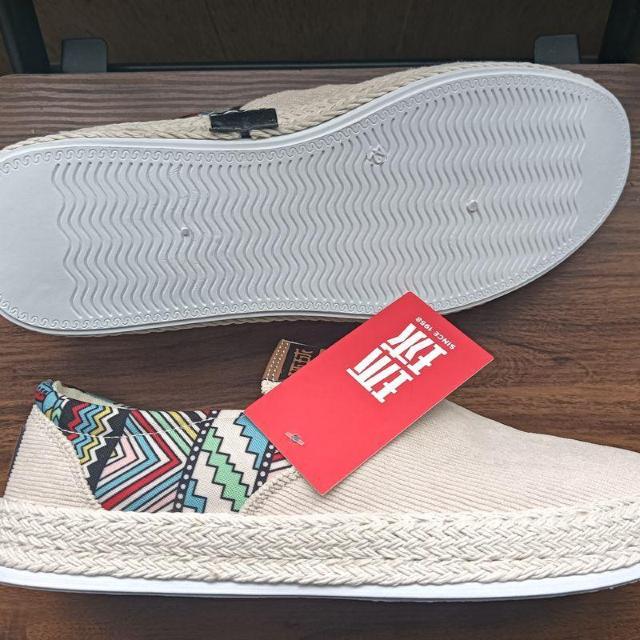 新品 26cm メンズ スリッポン ベージュ シューズ 靴 42 おしゃれ < 男性ファッション  新品 26cm メンズ スリッポン ベージュ シューズ 靴 42 おしゃれ < 男性ファッションの